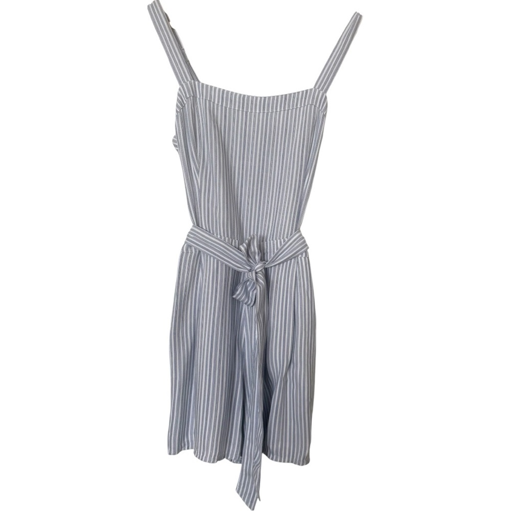 Hollister Striped Blue and White Romper